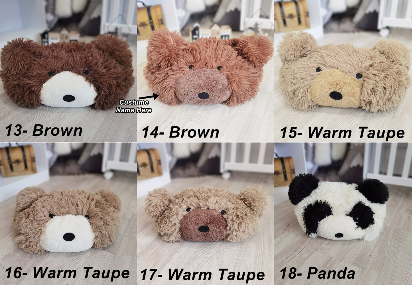 Handcrafted Panda Bear Pillow: Plush Nursery Decor