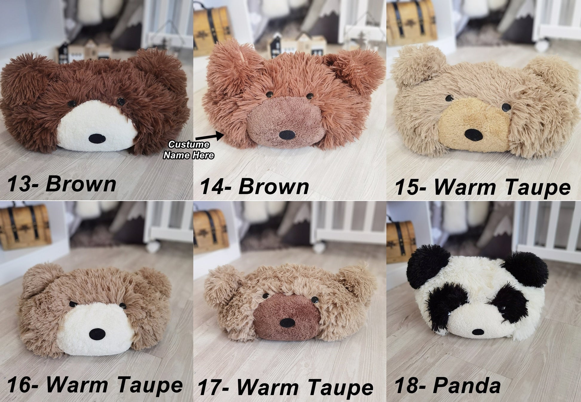 Handcrafted Panda Bear Pillow: Plush Nursery Decor