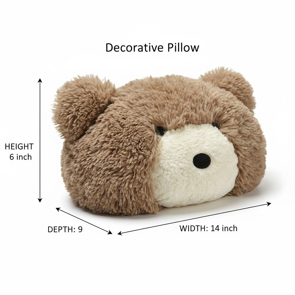 Handcrafted Panda Bear Pillow: Plush Nursery Decor