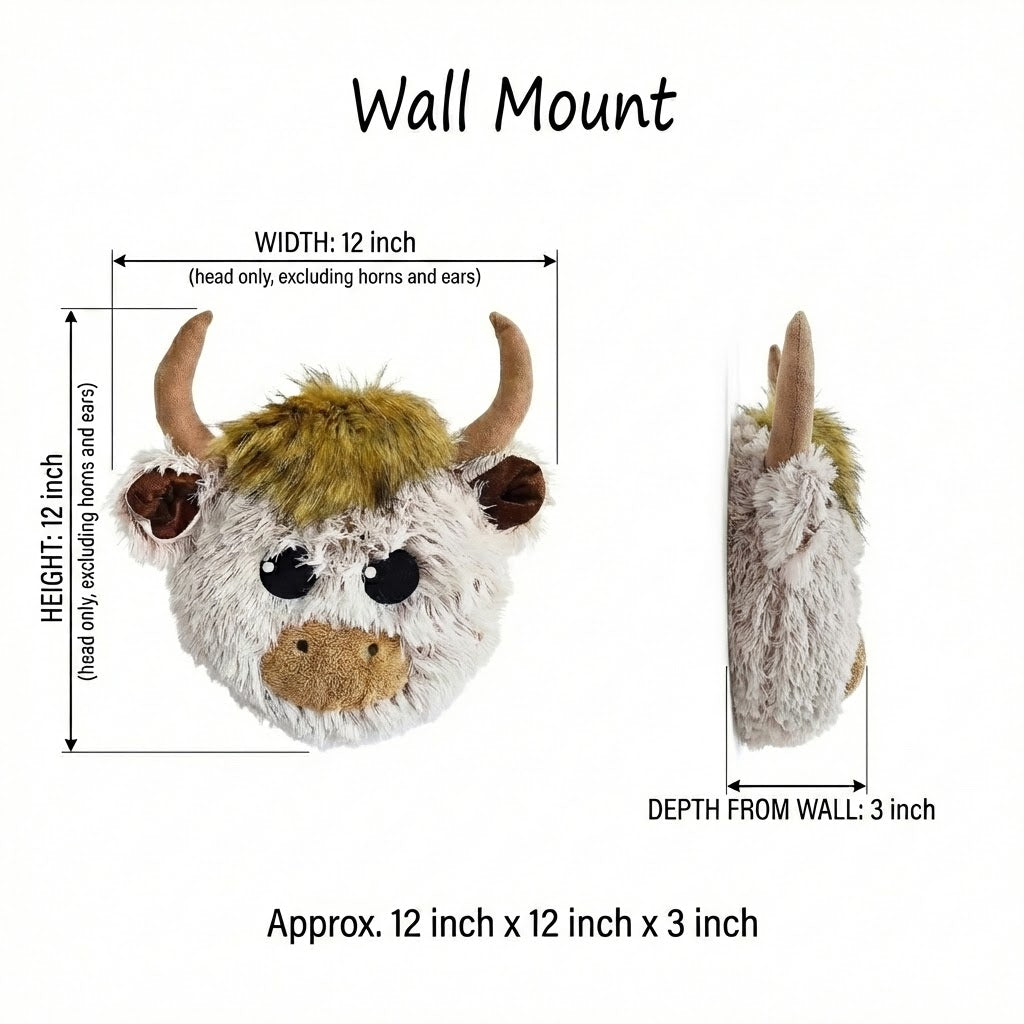 Handmade Highland Cow Nursery Rug: Plush Minky Playmat