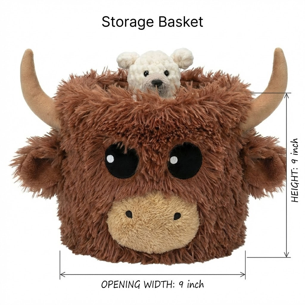 Highland Cow Farmhouse Nursery Rug - DECORLINA