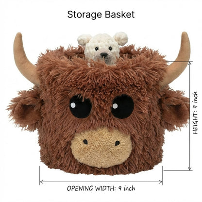 Highland Cow Farmhouse Nursery Rug - DECORLINA