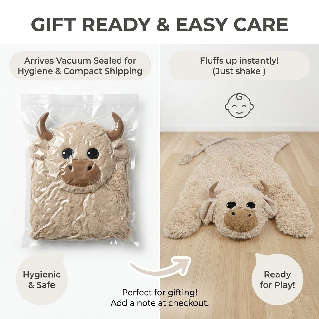Highland Cow Nursery Basket: Farmhouse Baby Room Decor