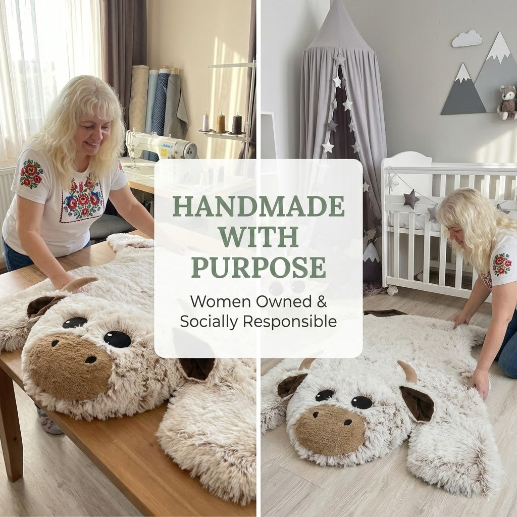 Farmhouse Cow Nursery Basket Storage