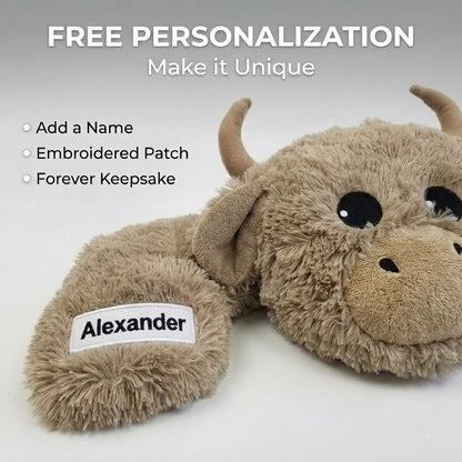 Highland Cow Head Wall Mount Soft Plush - DECORLINA