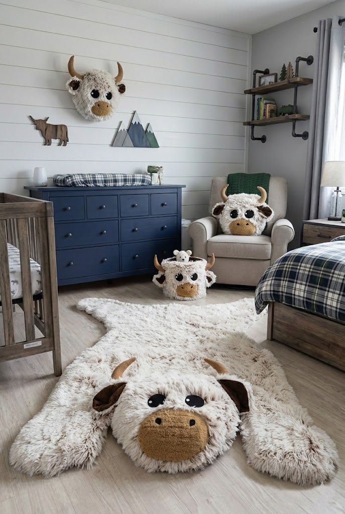 Highland Cow Wall Mount Personalized
