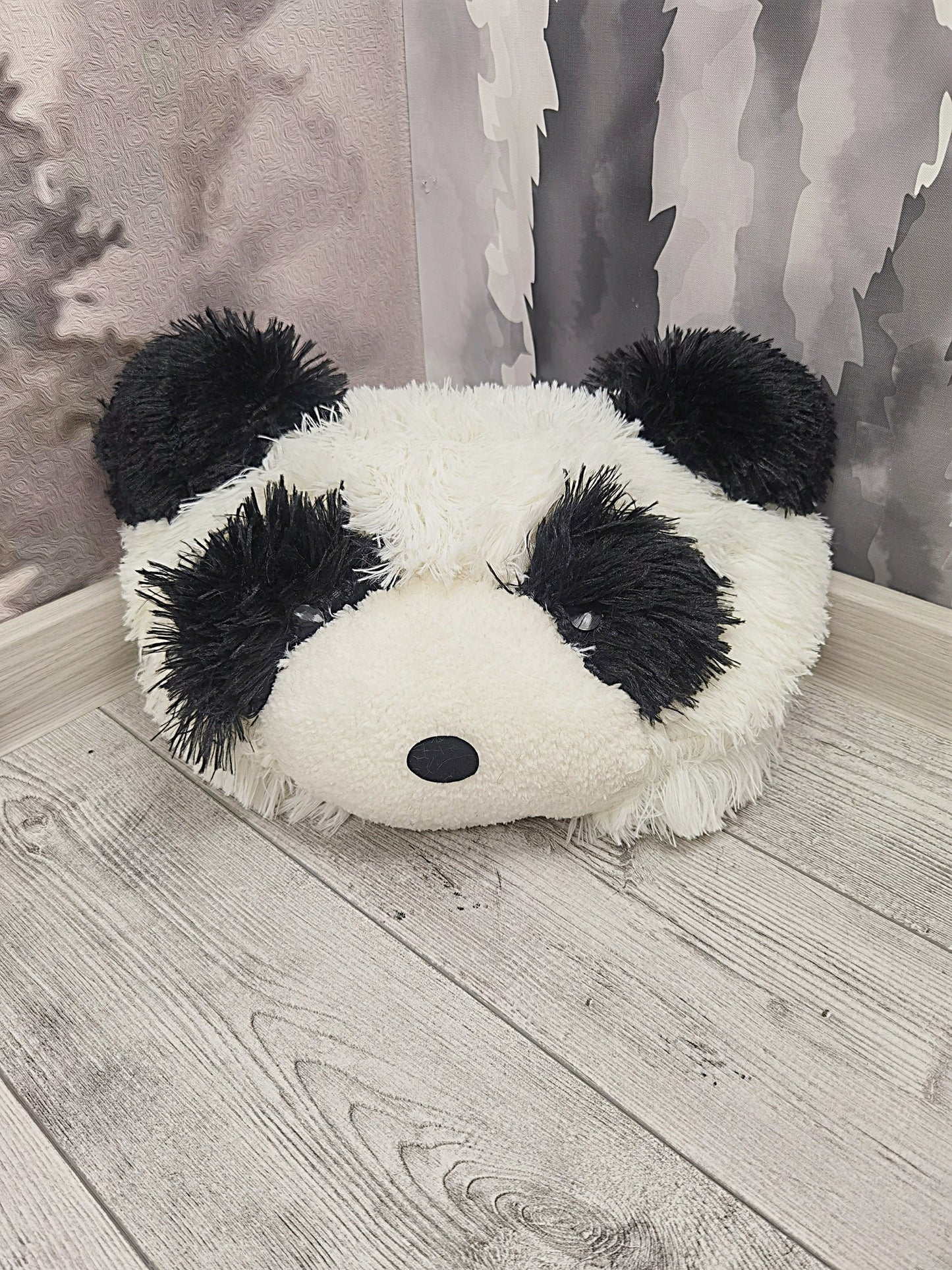 Panda Bear Rug Shaggy Minky Personalized