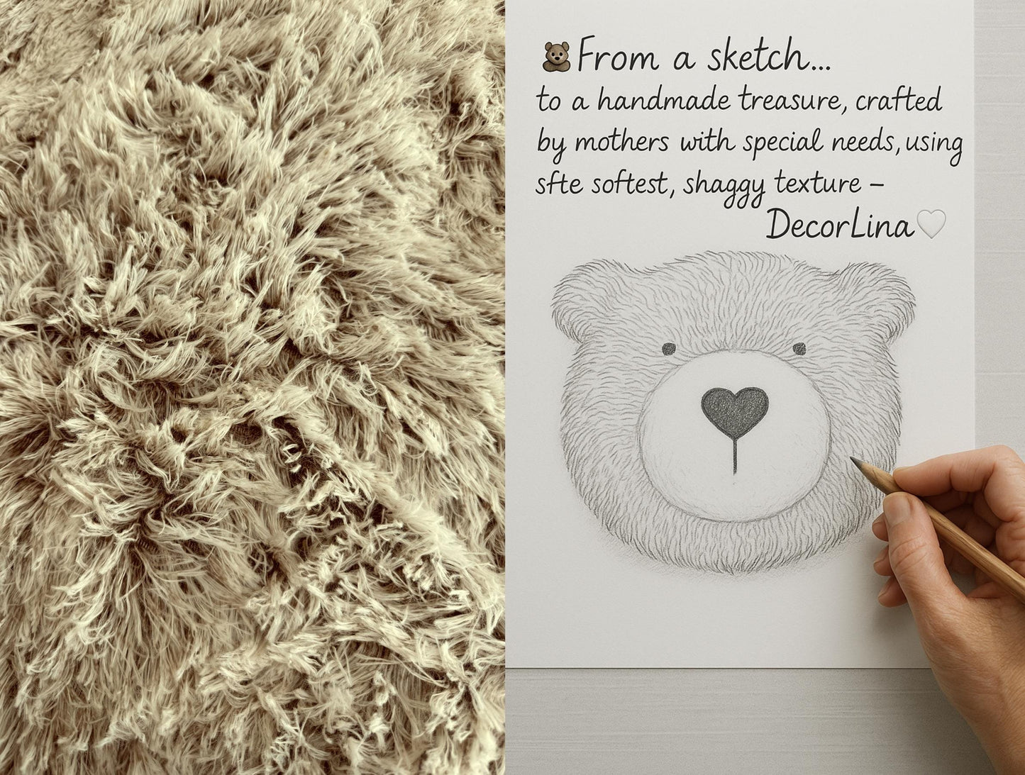 Brown Bear Rug Plush Woodland Personalized