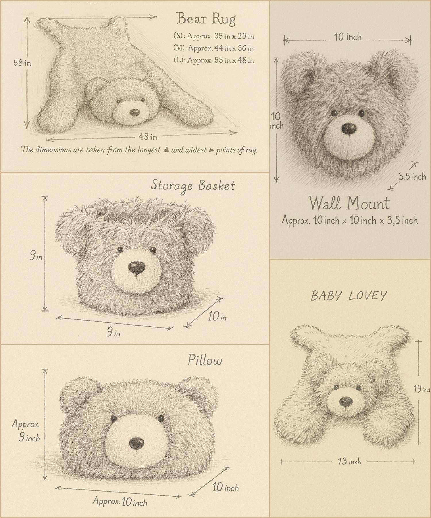 Woodland Bear Rug Personalized Baby Boy